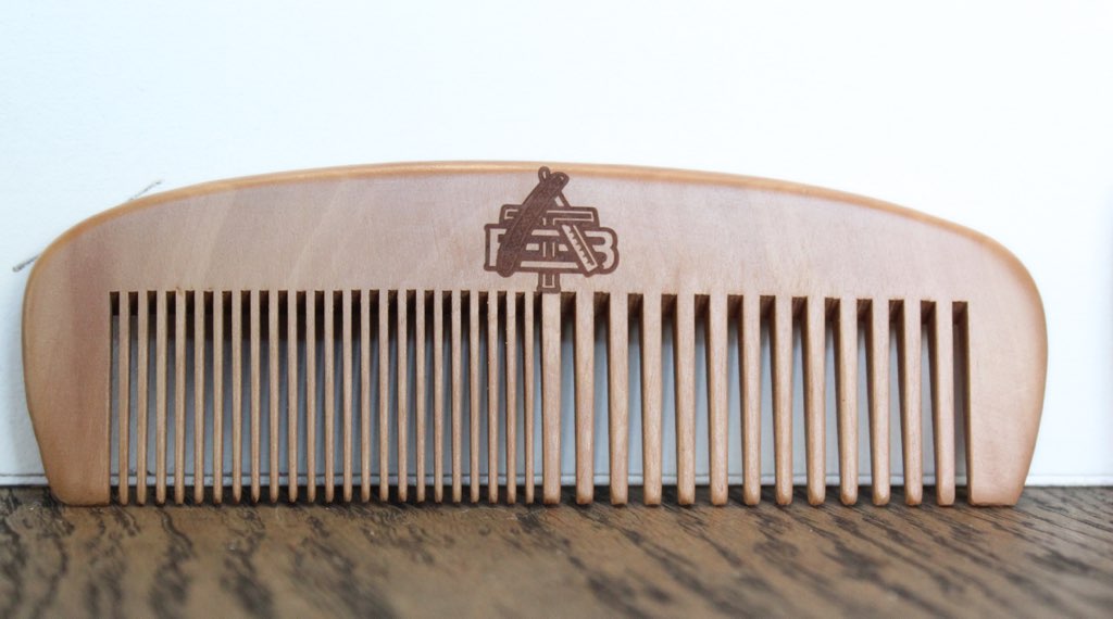 Large Wooden Beard Comb